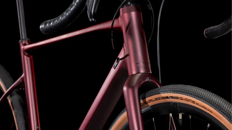 Cube Nuroad Race Gravel Bike in Rubyred and Gloss-1