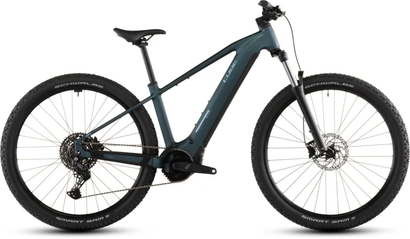 Cube Reaction Hybrid ONE 600Wh Electric Mountain Bike in Royalgreen and Prism