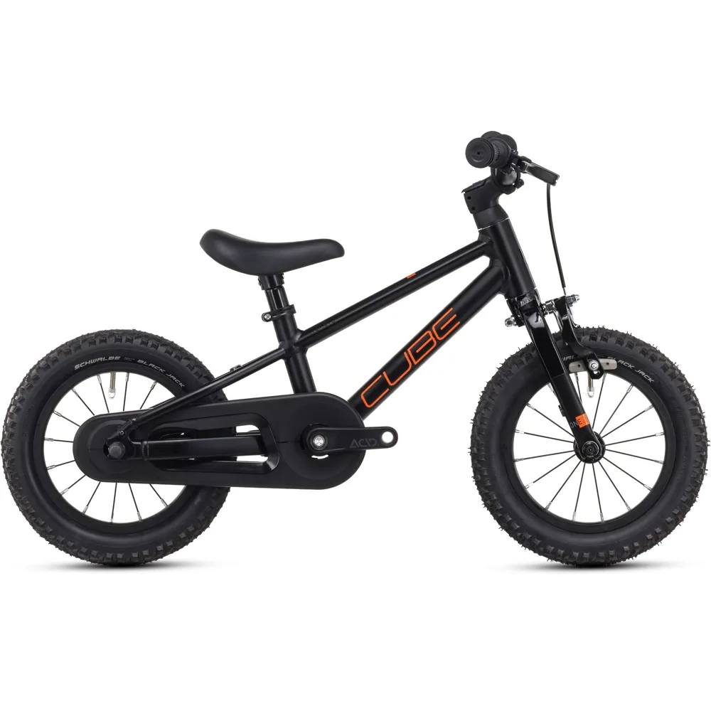 Team Cycles Cube Numove 120 RT Kids Bike in Black and Orange | Interest FREE Finance & Online Refund Policy.
