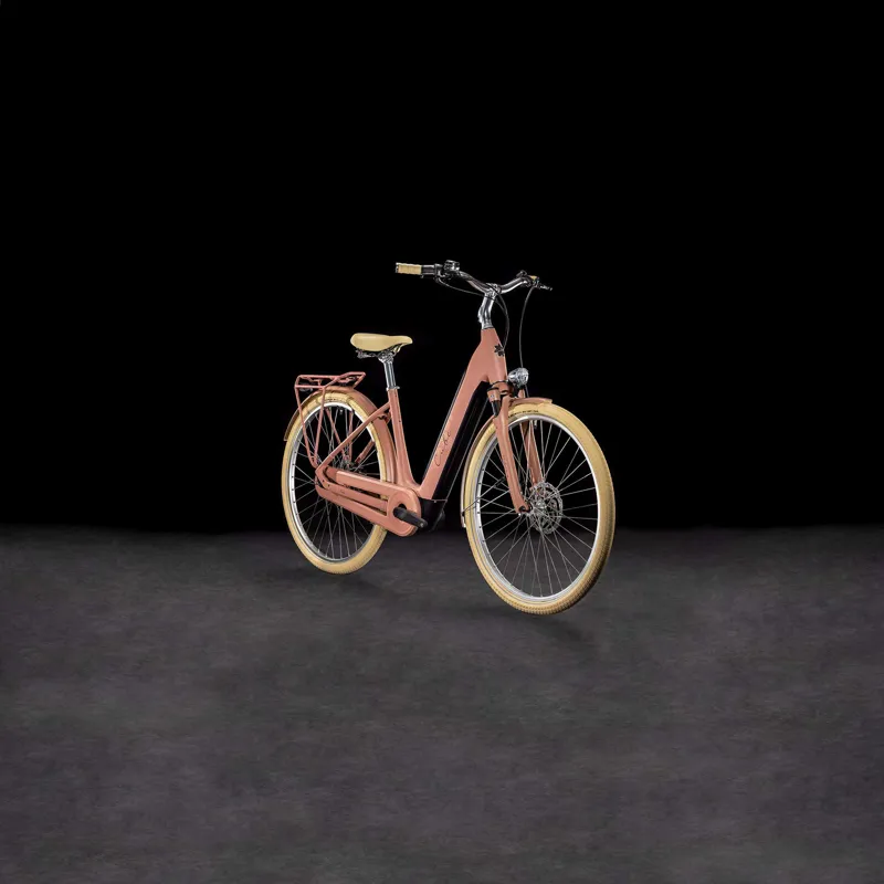 Cube Ella Hybrid EE 500Wh Electric Hybrid Bike in Oldplum and Pink-6