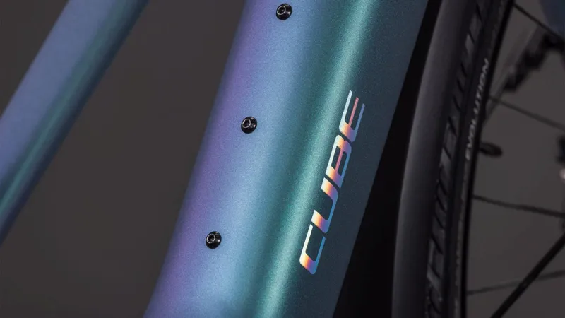 Cube Editor Hybrid SLT FE T 400Wh Electric Hybrid Bike in Smaragdgrey and Prism-1