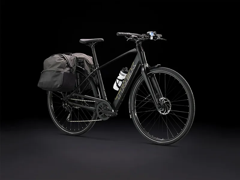 TREK Fx+ 2 250Wh Electric Hybrid Bike in Satin Black and Trek Black-10