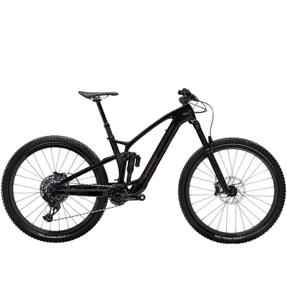 Team Cycles Trek TREK Fuel EXe 9.8 GX AXS 360Wh Full Suspension Electric Mountain Bike in Smoke | Interest FREE Finance & Online Refund Policy.