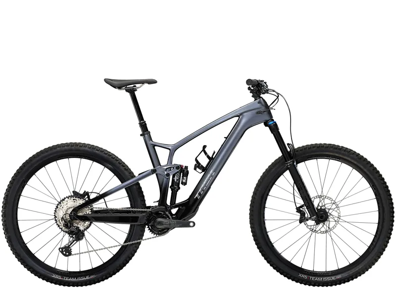 TREK Fuel EXe 9.7 SLX XT 360Wh Full Suspension Electric Mountain Bike in Galactic Grey to Black Fade
