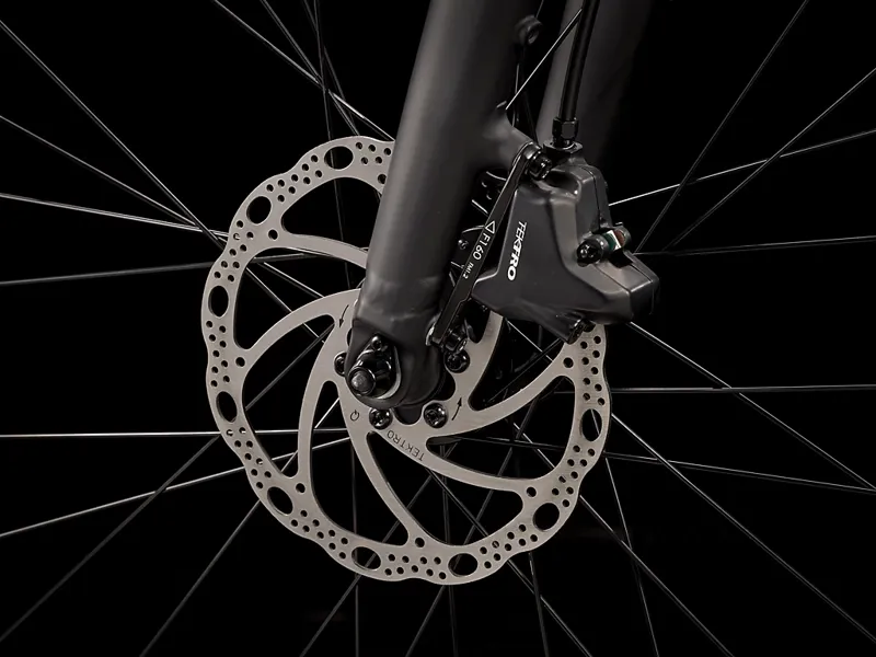 TREK Dual Sport+ 2 Stagger 250Wh Electric Hybrid Bike in Hex Blue-8