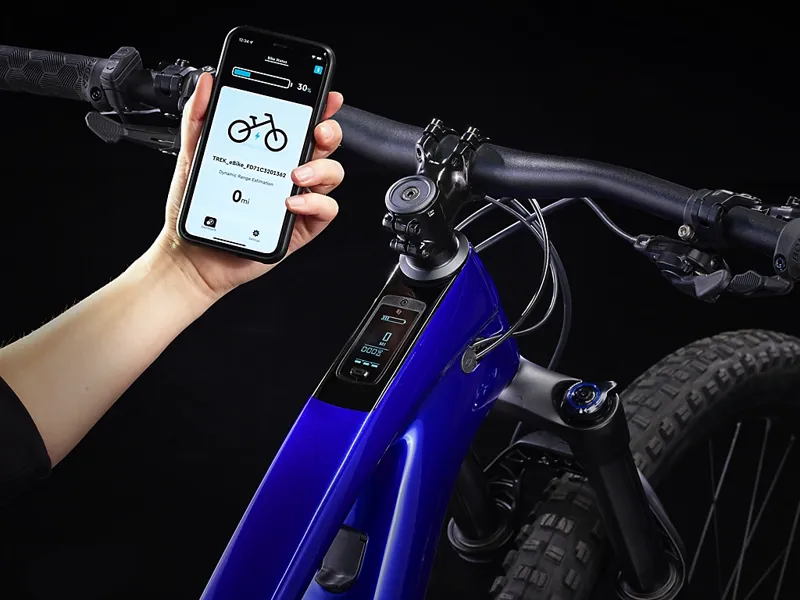 TREK Fuel EXe 9.5 Deore 360Wh Full Suspension Electric Mountain Bike in Hex Blue-10