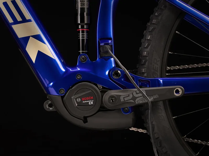 TREK Rail 9.5 Gen 4 625Wh Full Suspension Electric Mountain Bike in Hex Blue-10