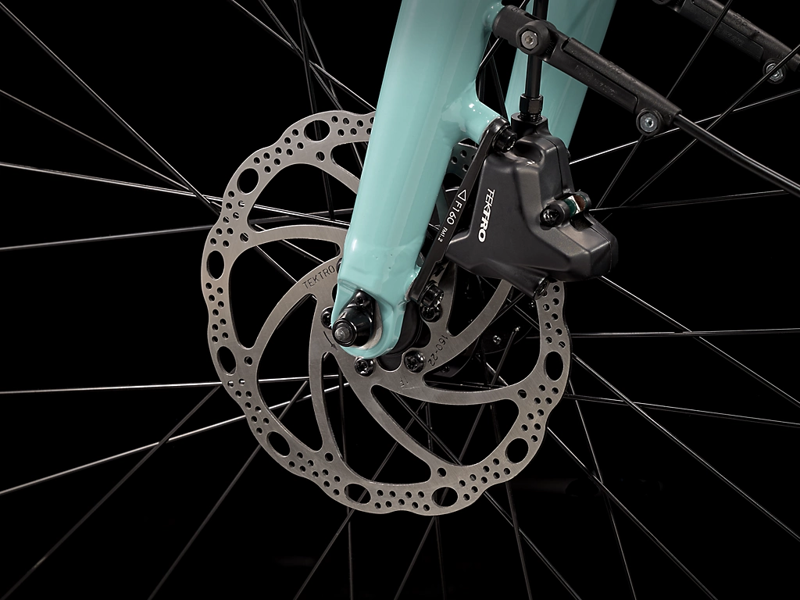 TREK FX+ 2 Stagger 250Wh Electric Hybrid Bike in Blue Sage-8