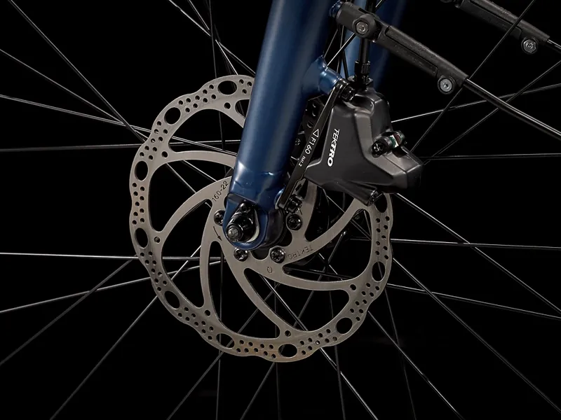 TREK Fx+ 2 Stagger 250Wh Electric Hybrid Bike in Mulsanne Blue-8