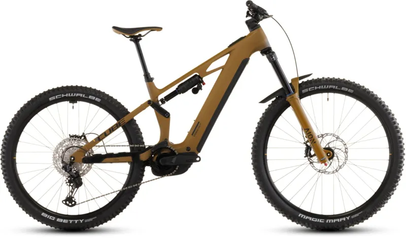 Cube Stereo Hybrid ONE77 HPC Race 800Wh Electric Full Suspension Mountain Bike in Willowgreen and Black