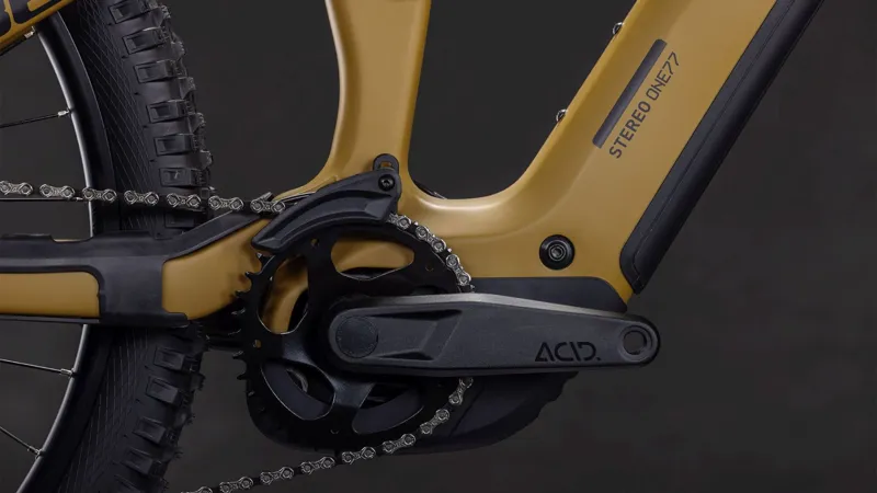 Cube Stereo Hybrid ONE77 HPC Race 800Wh Electric Full Suspension Mountain Bike in Willowgreen and Black-2