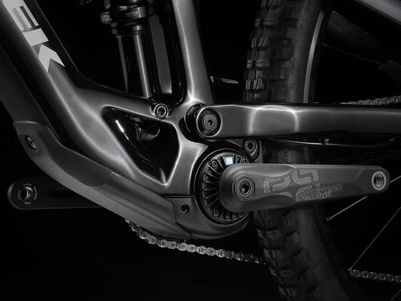 TREK Fuel EXe 9.7 SLX XT 360Wh Full Suspension Electric Mountain Bike in Galactic Grey to Black Fade-9