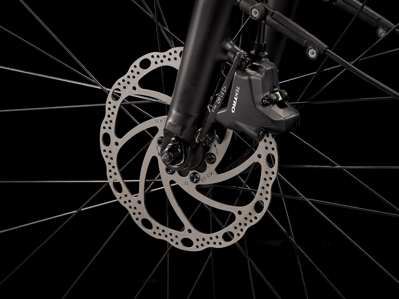 TREK Fx+ 2 250Wh Electric Hybrid Bike in Satin Black and Trek Black-8