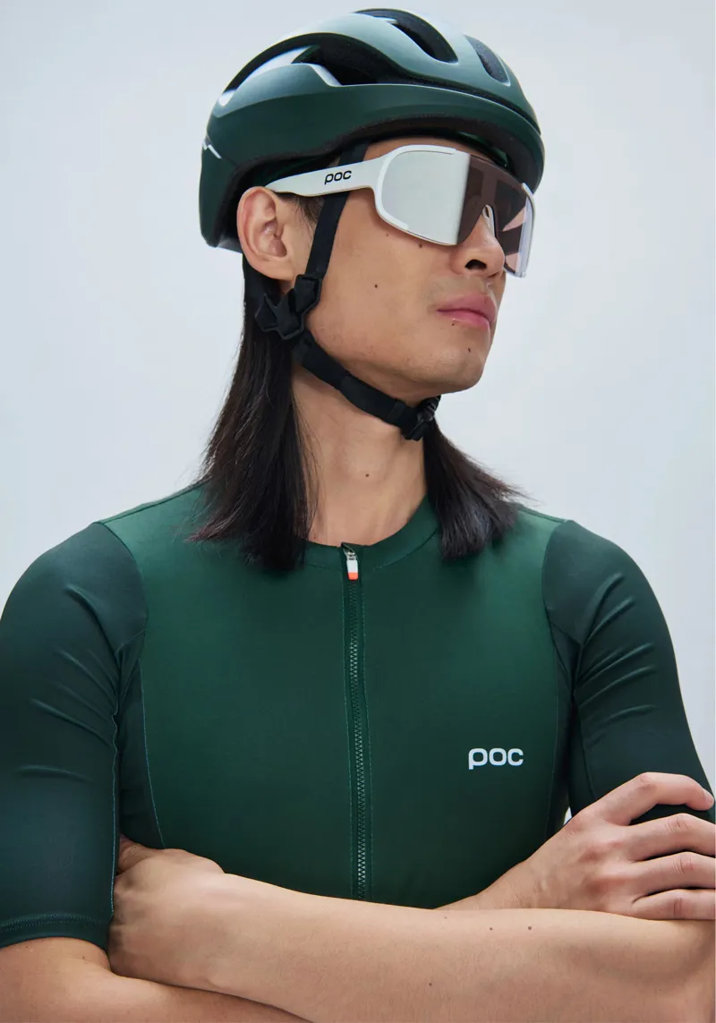 POC Men's Cadence Cycling Jersey in Pargasite Green-5