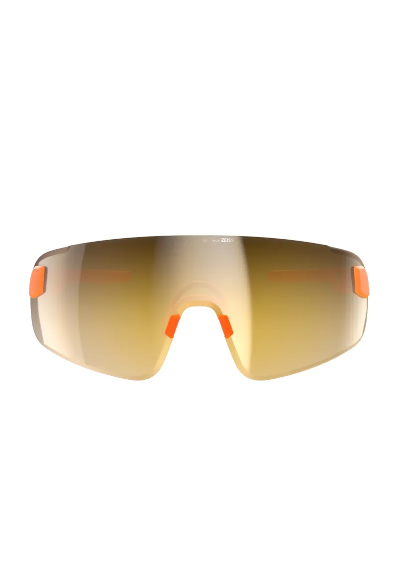 Elicit Toric Sunglasses in Fluorescent Orange Translucent with  Clarity Road Partly Sunny Gold Cat. 2-2