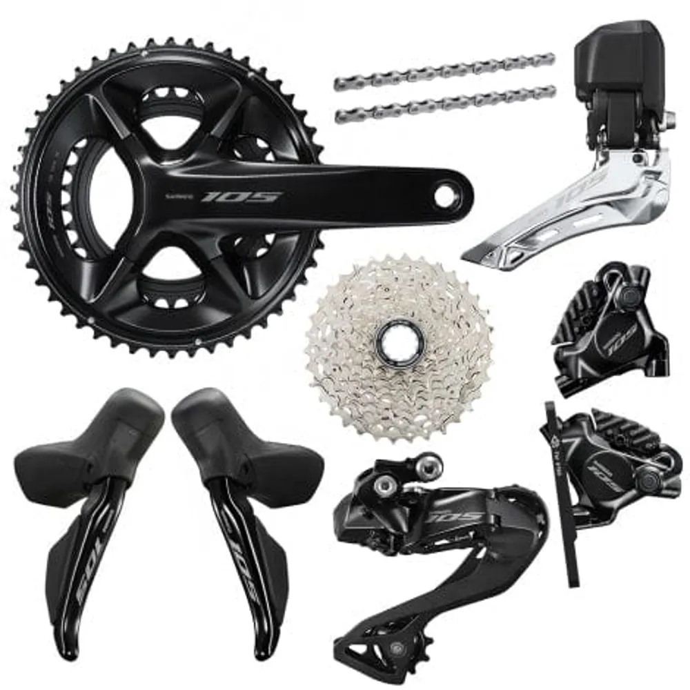 Team Cycles Shimano R7150 105 Di2 Groupset - 172.5mm - 11-36T | Interest FREE Finance & Online Refund Policy.
