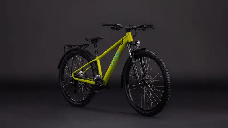 Cube Acid 260 Disc FE 26 Inch Kids Mountain Bike in Lizard and Blue-6