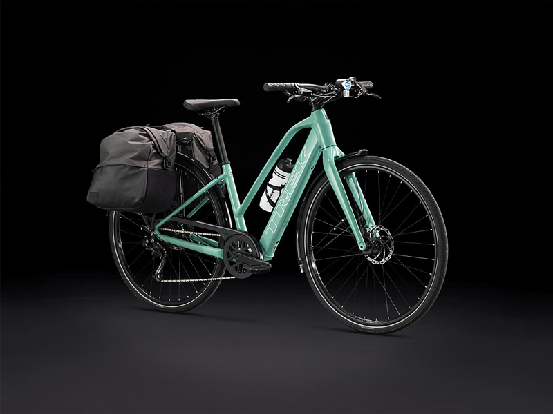 TREK FX+ 2 Stagger 250Wh Electric Hybrid Bike in Blue Sage-10