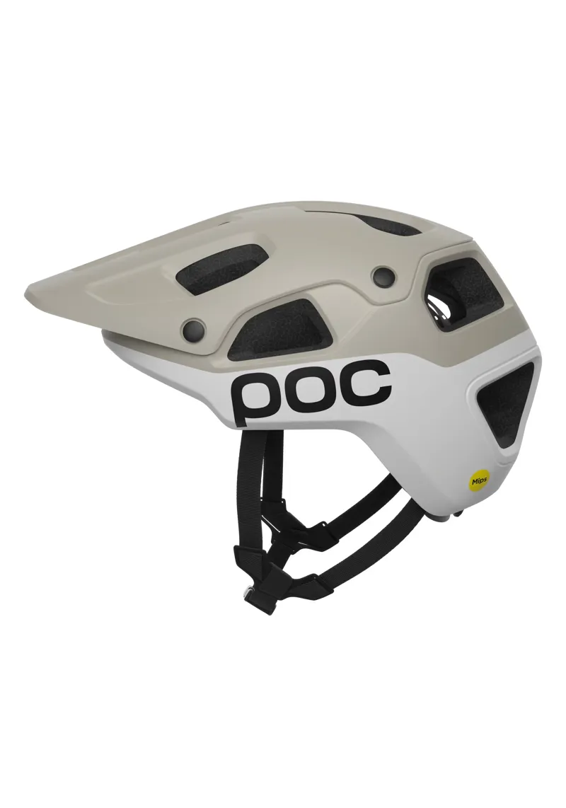 POC Cularis Pure Mountain Bike Helmet in Mineral Grey Hydrogen White Matt
