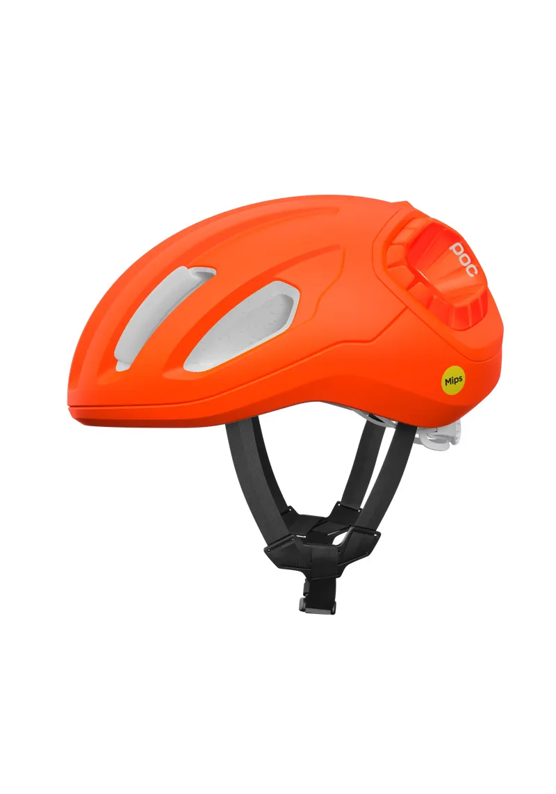 POC Amidal MIPS Road Cycling Helmet in Fluorescent Orange-1
