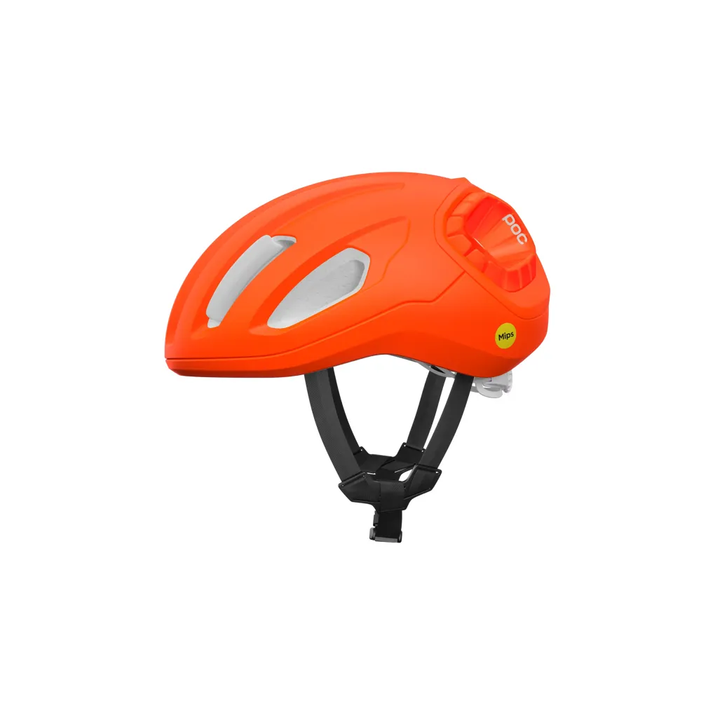 Poc Sports Unisex Orange Poc Amidal Mips Road Cycling Helmet In Fluorescent