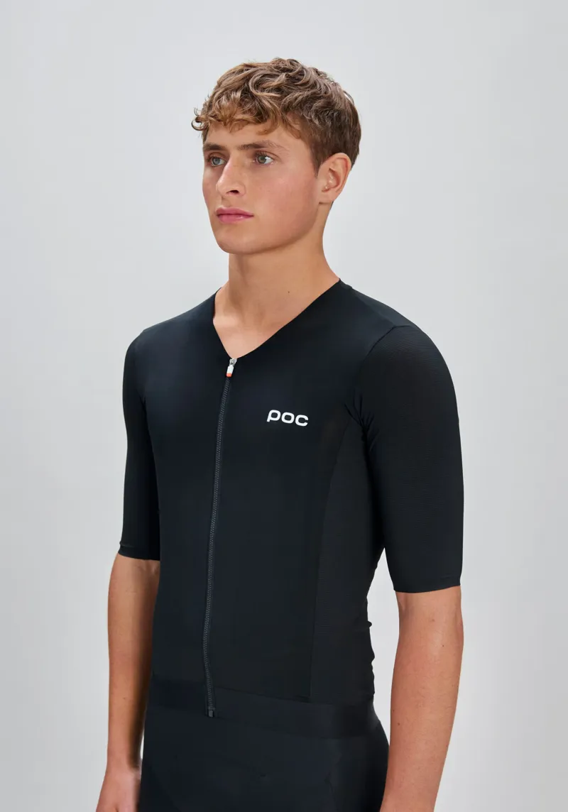 POC Men's Raceday Short Sleeve Cycling Jersey in Uranium Black-2