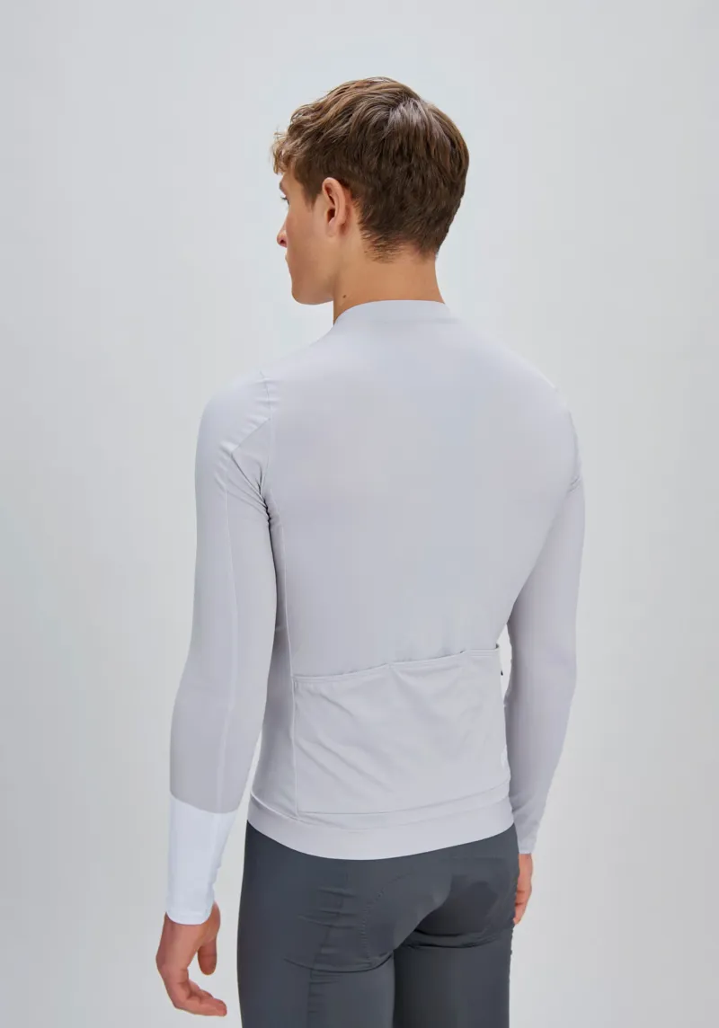 POC Men's Cadence Long Sleeve Cycling Jersey in Granite Grey-2