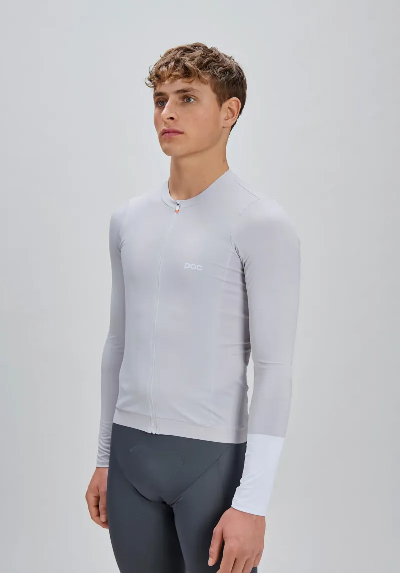 POC Men's Cadence Long Sleeve Cycling Jersey in Granite Grey-3