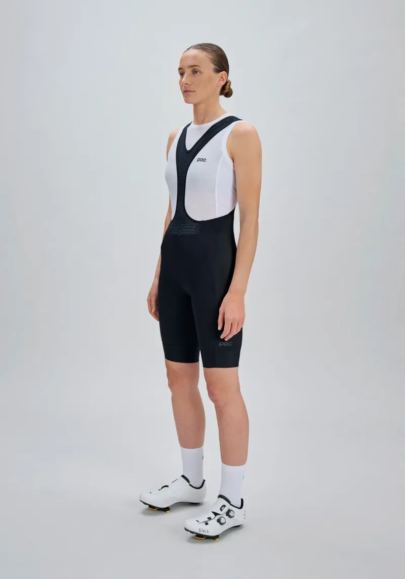 POC Women's Cadence Cargo Bib Shorts in Uranium Black-3
