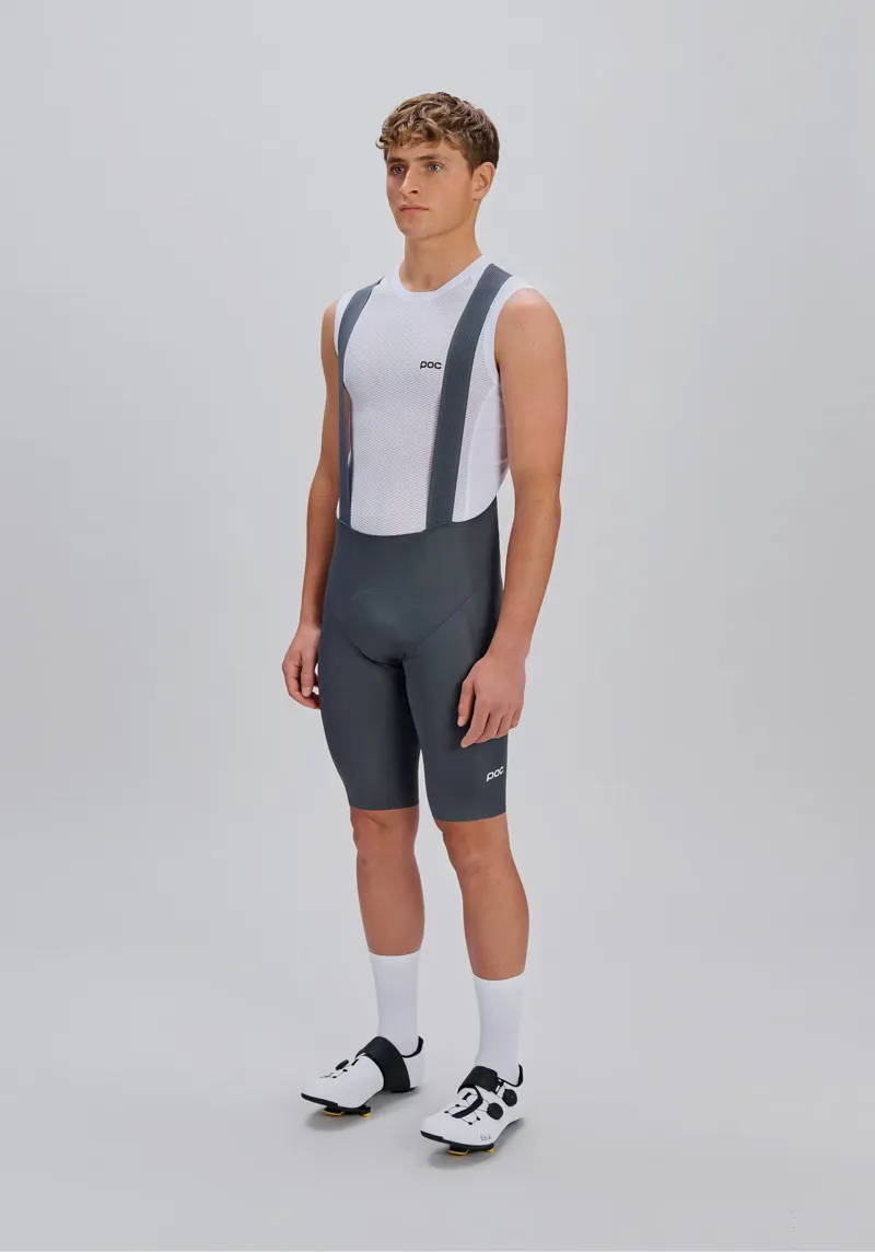 POC Men's Raceday Cycling Bib Shorts in Sylvanite Grey-2