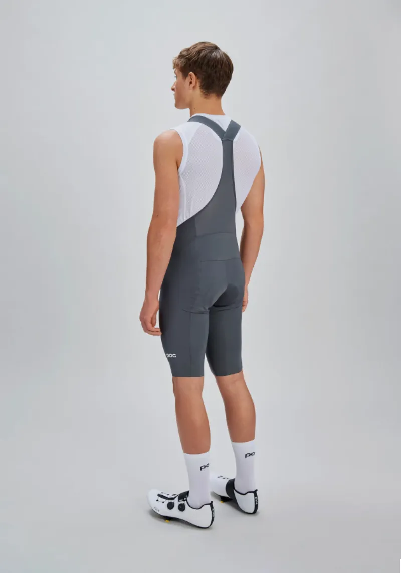 POC Men's Raceday Cycling Bib Shorts in Sylvanite Grey-3