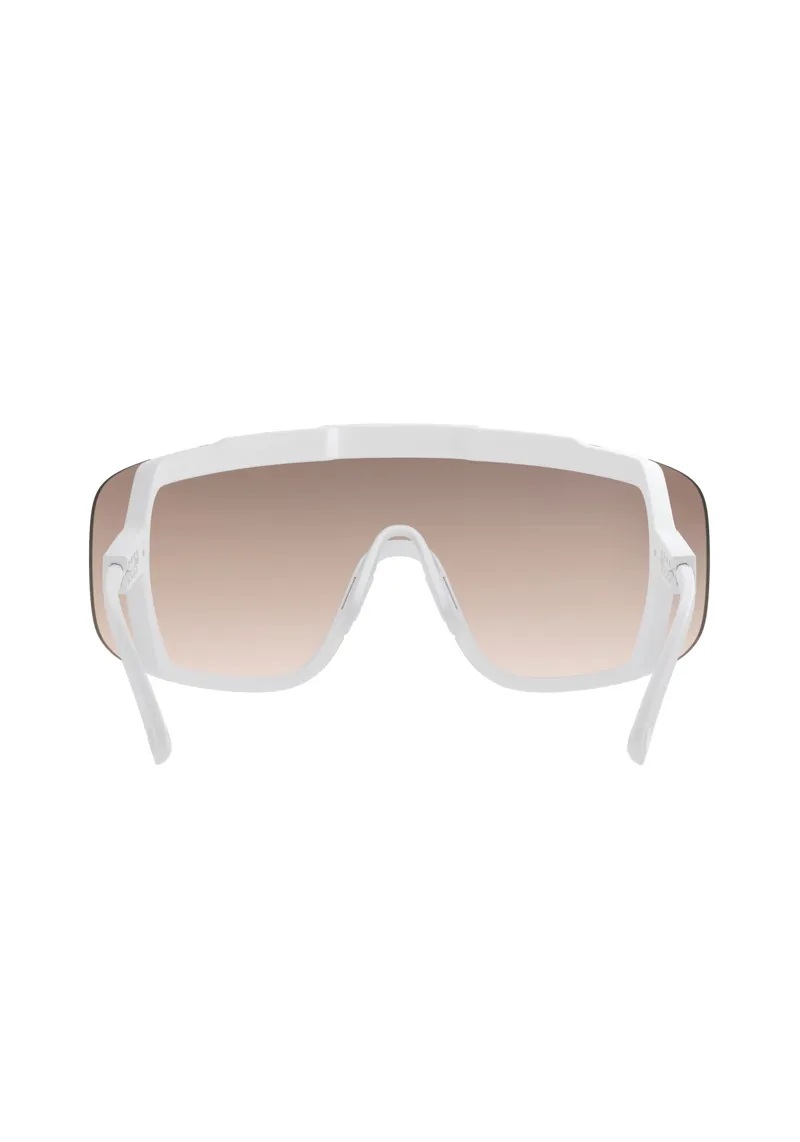 POC Devour+ Sunglasses in Hydrogen White with Clarity Trail and Partly Sunny Silver Cat. 2 Lenses-3