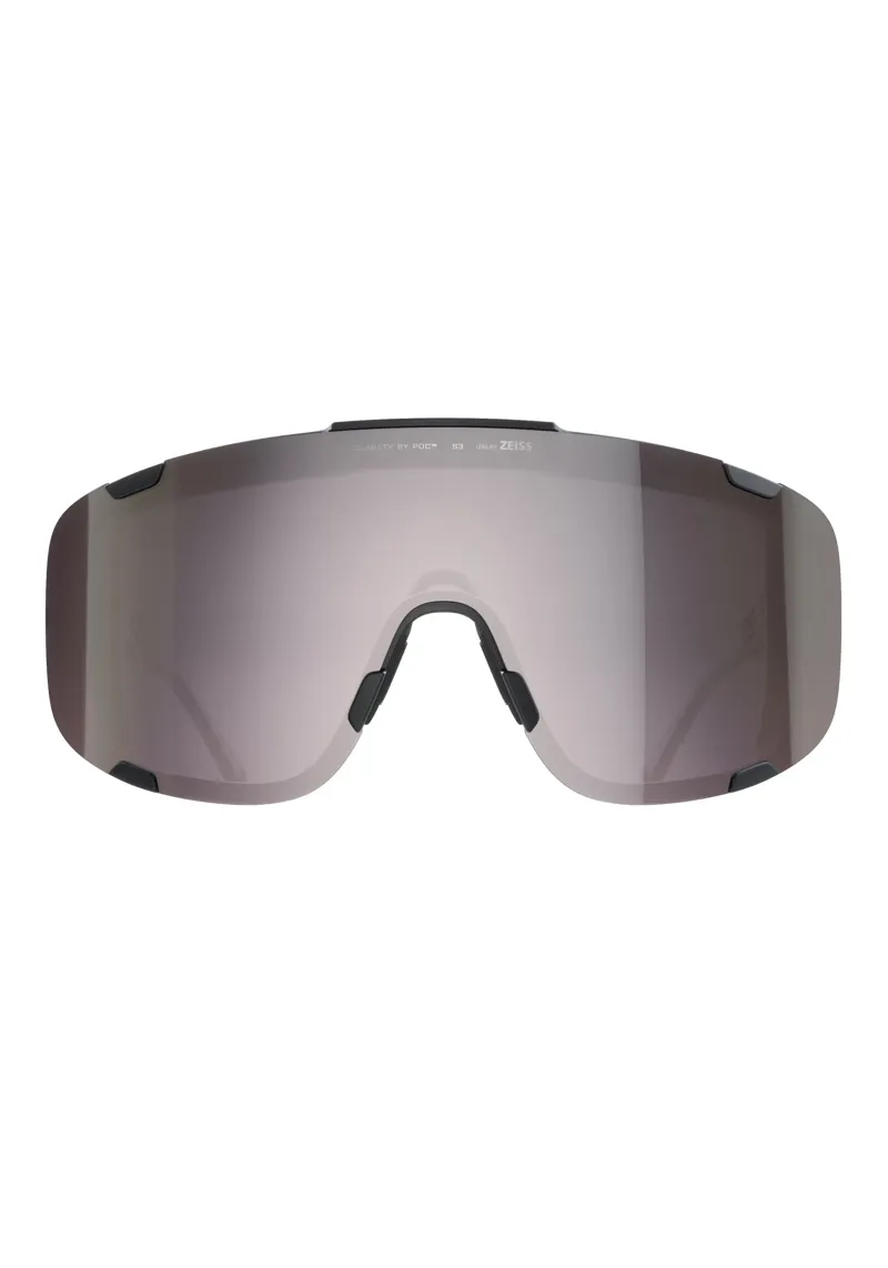 POC Devour+ Sunglasses in Uranium Black with Clarity Road and Sunny Silver Cat. 3 Lenses-1