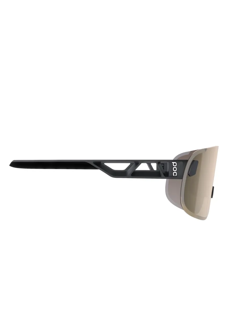 POC Elicit Sunglasses in Uranium Black with Clarity Trail and Partly Sunny Silver Cat. 2 Lenses-3