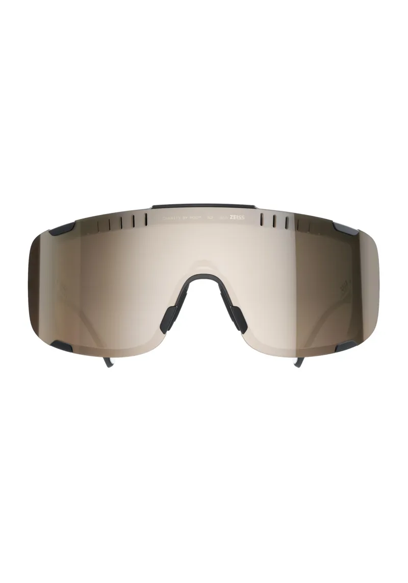POC Devour Mid Sunglasses in Uranium Black with Clarity Trail and Partly Sunny Silver Cat. 2 Lenses-1