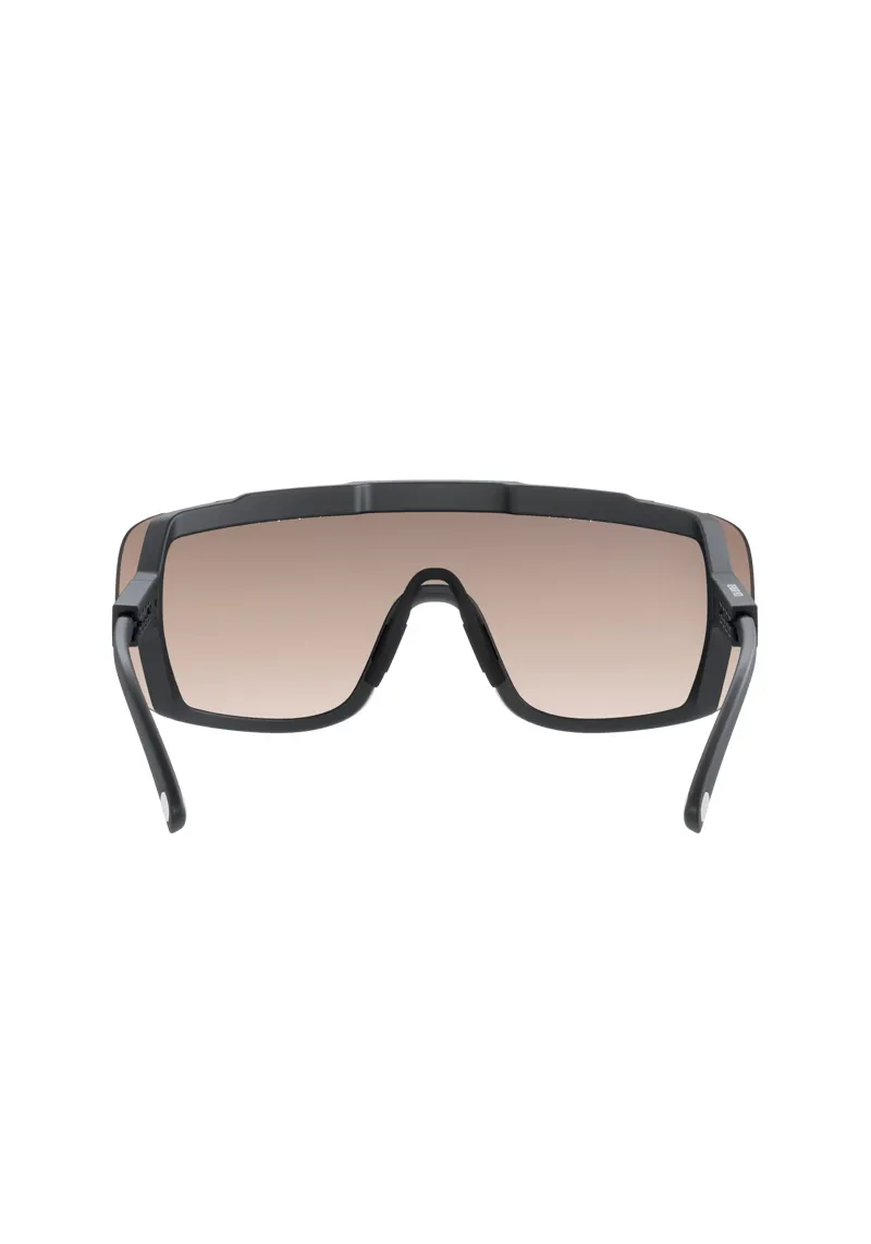 POC Devour Mid Sunglasses in Uranium Black with Clarity Trail and Partly Sunny Silver Cat. 2 Lenses-3