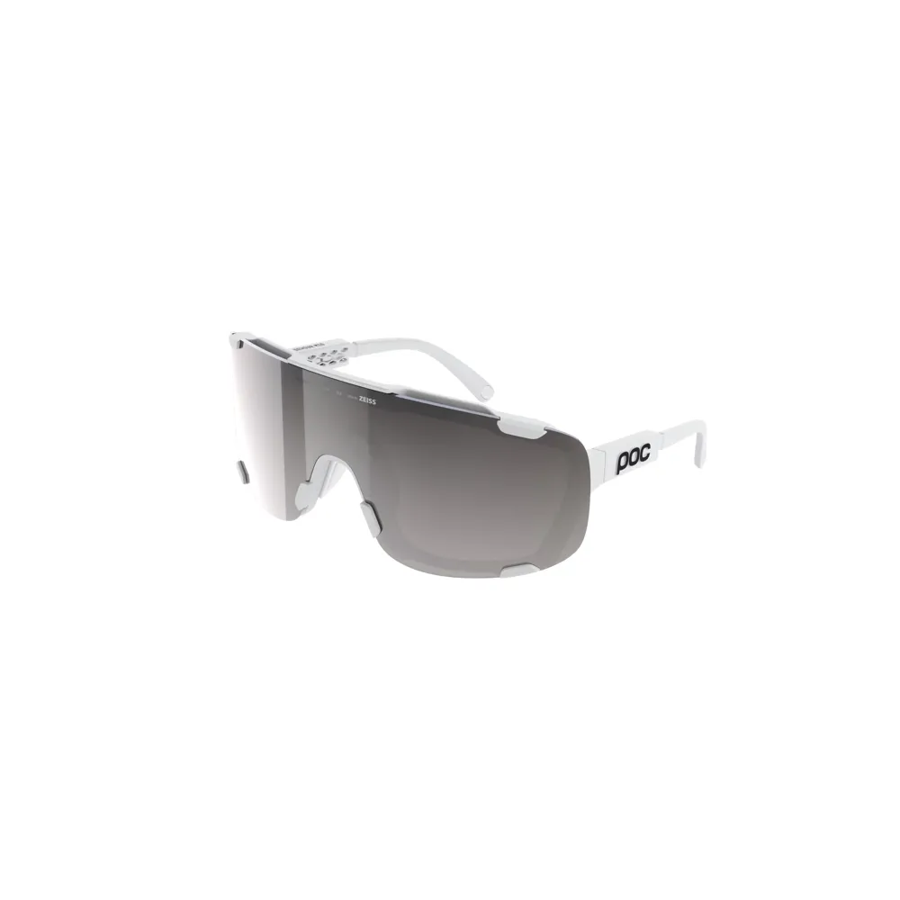 Team Cycles Poc Sports POC Devour Mid Sunglasses in Hydrogen White with Clarity Road and Sunny Silver Cat. 3 Lenses | Interest FREE Finance & Online Refund Policy.