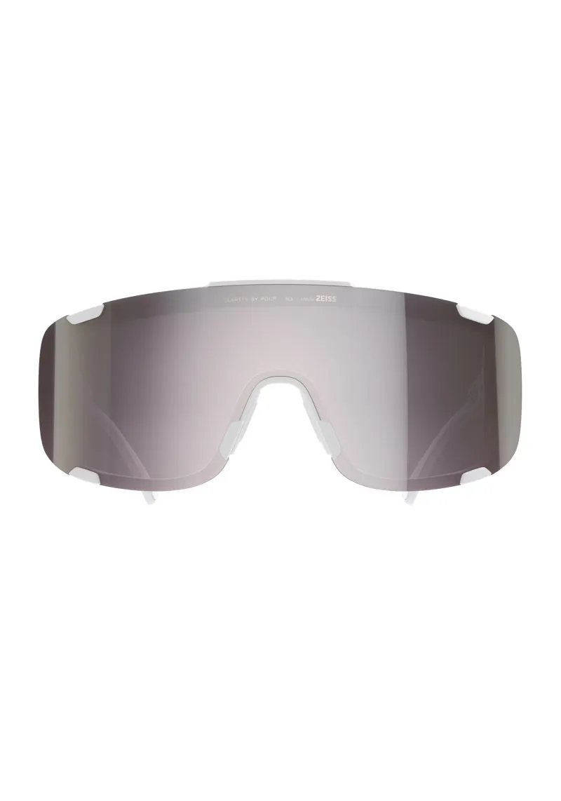 POC Devour Mid Sunglasses in Hydrogen White with Clarity Road and Sunny Silver Cat. 3 Lenses-1