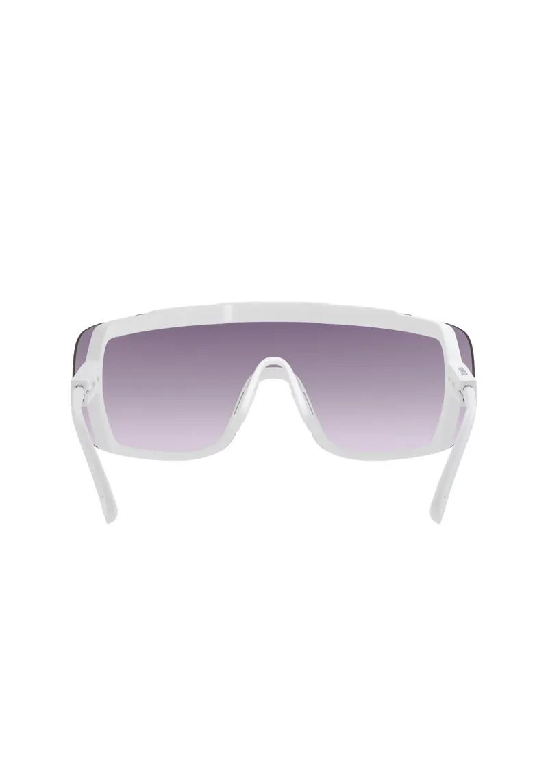POC Devour Mid Sunglasses in Hydrogen White with Clarity Road and Sunny Silver Cat. 3 Lenses-3