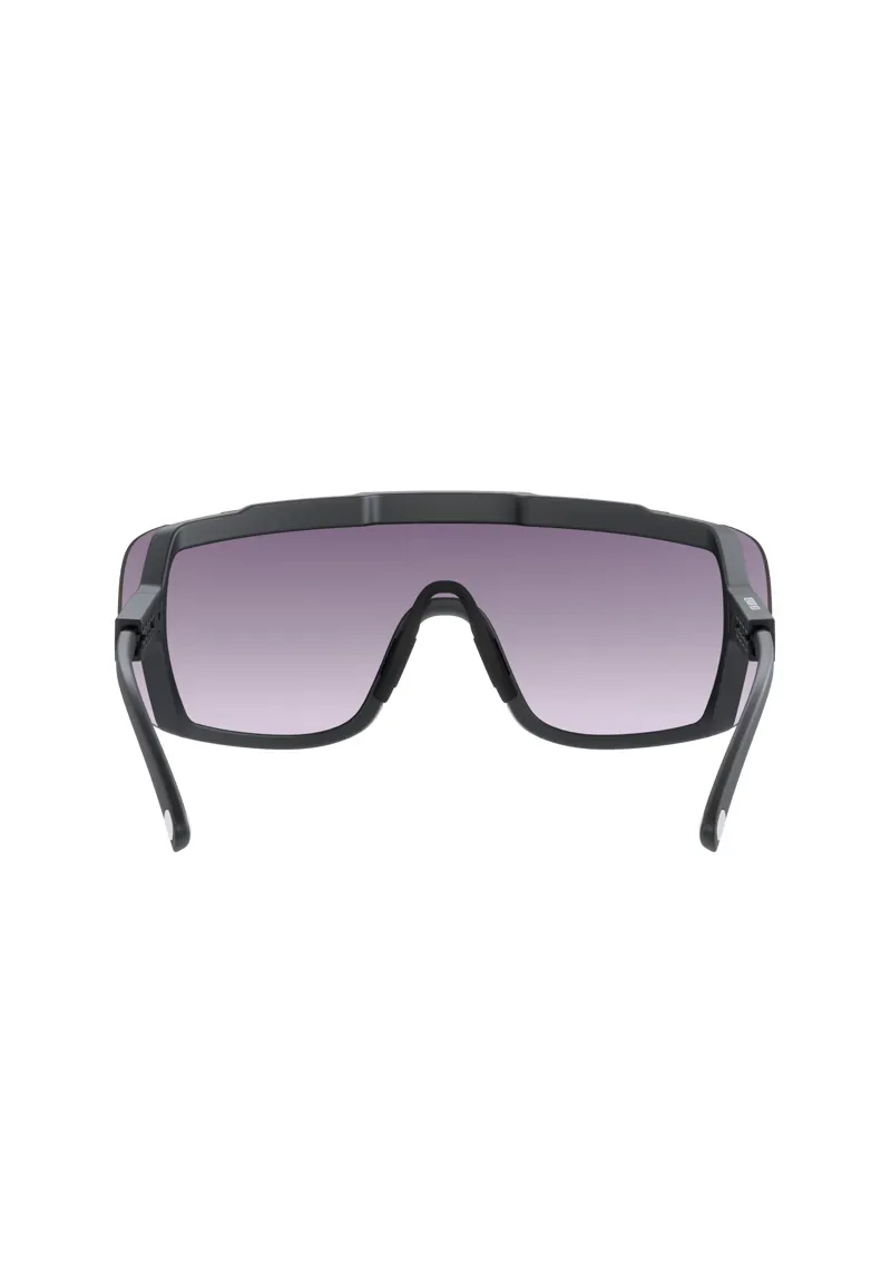 POC Devour Mid Sunglasses in Uranium Black with Clarity Road and Sunny Silver Cat. 3 Lenses-3