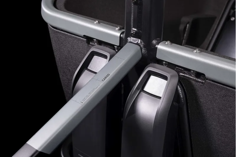 Cube Cargo Dual Hybrid 1000Wh Electric Cargo Bike in Flashgrey an Black-4