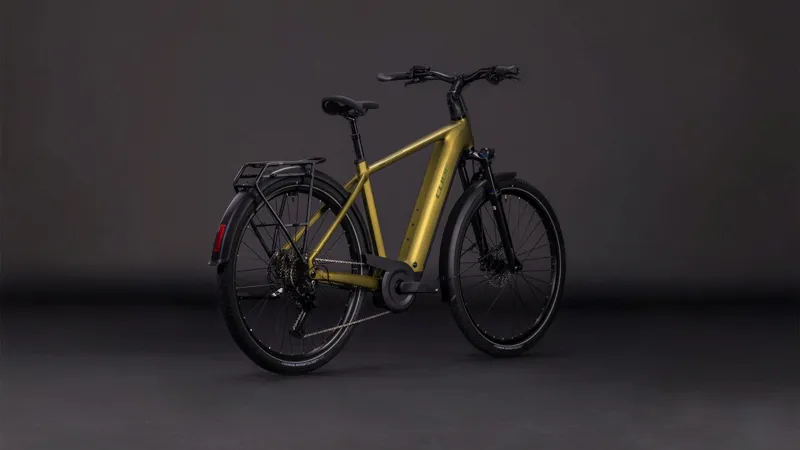Cube Touring Hybrid Pro 800Wh Electric Hybrid Bike in Goldenlime and Black-7