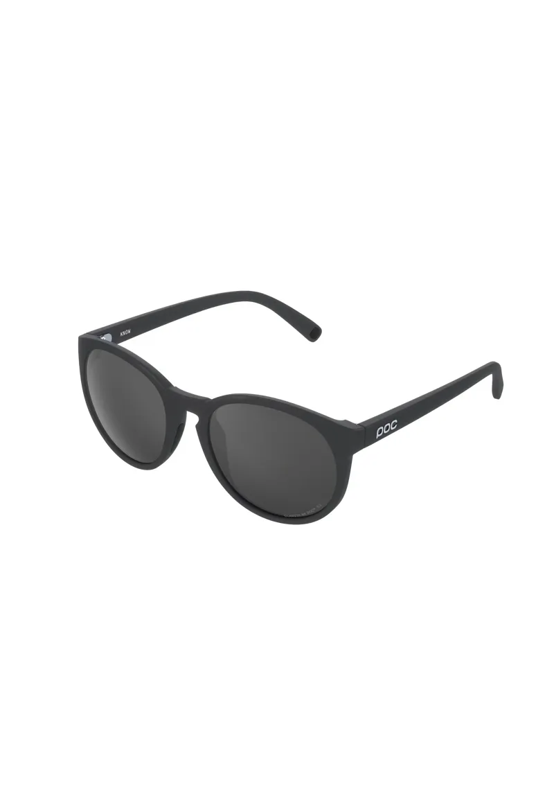 POC Know Polarized Sunglasses in Uranium Black with Clarity Polarized Sunny Grey Cat 3 Lens