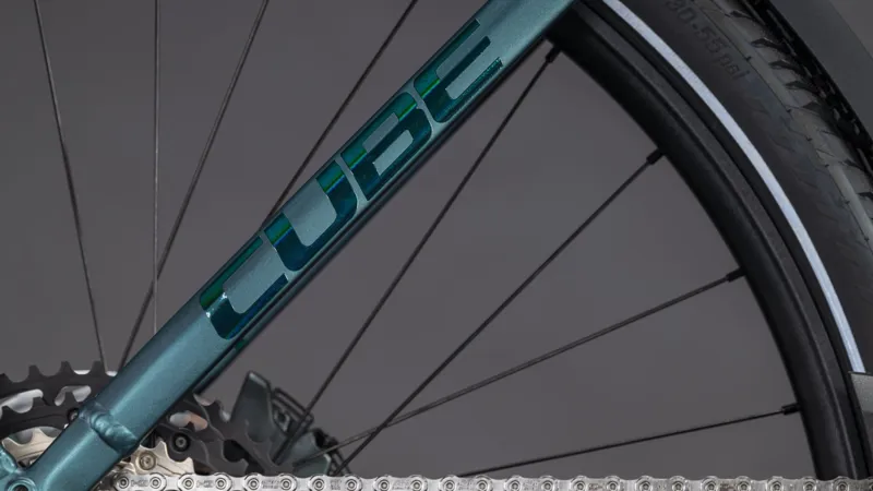 Cube Kathmandu Hybrid SLT 800Wh Electric Hybrid Bike in Duskwood and Goblin-1