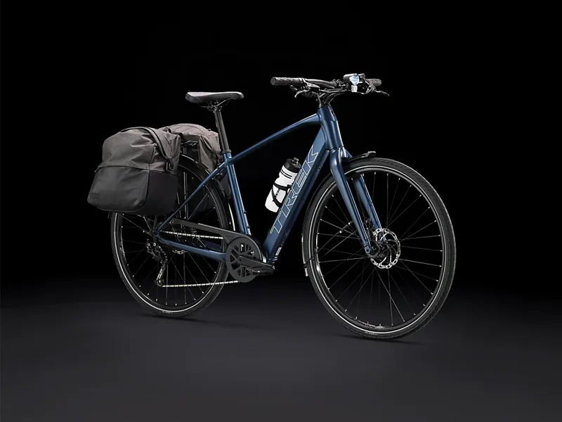 TREK Fx+ 2 250Wh Electric Hybrid Bike in Mulsanne Blue-10