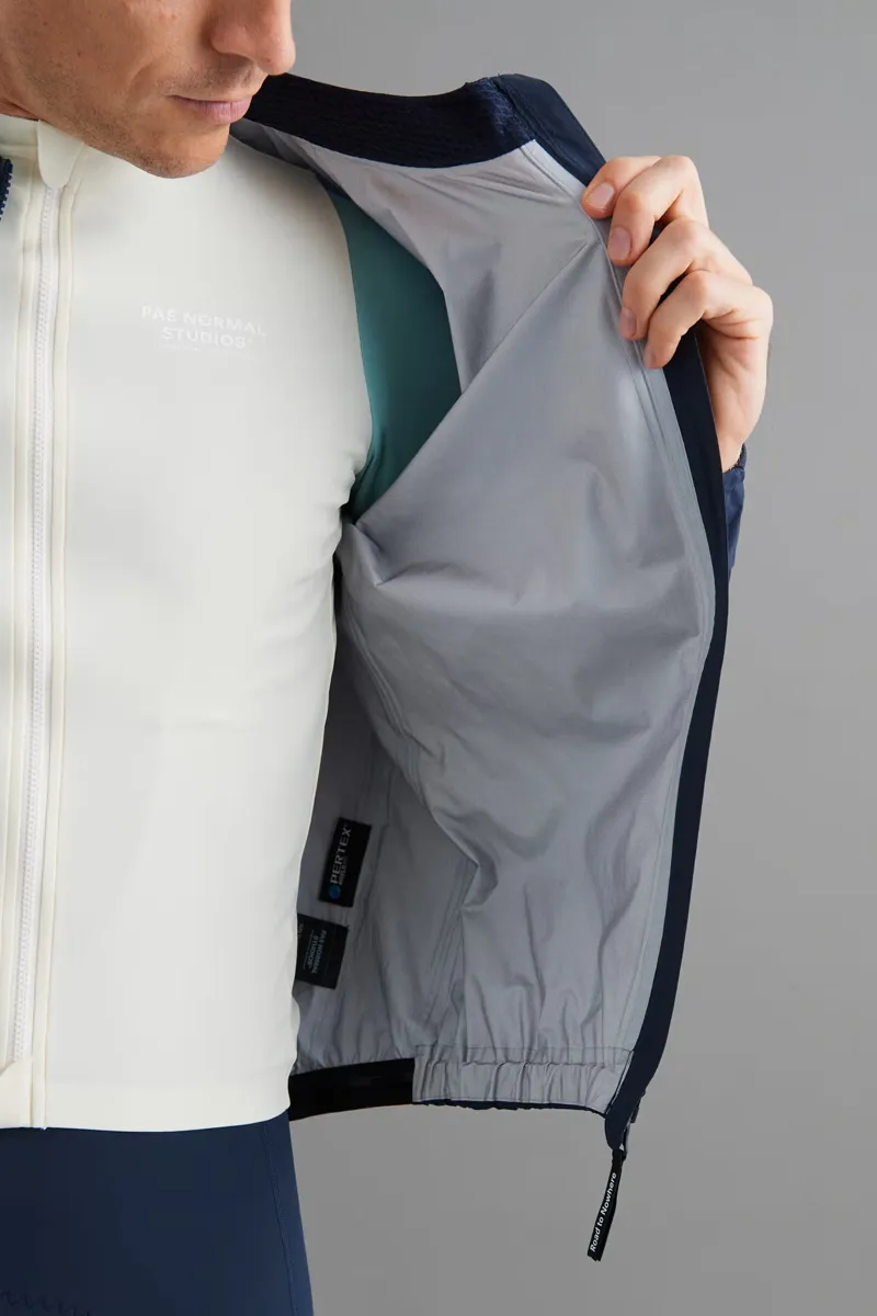 Pas Normal Studios Mechanism Rain Jacket in Navy-3