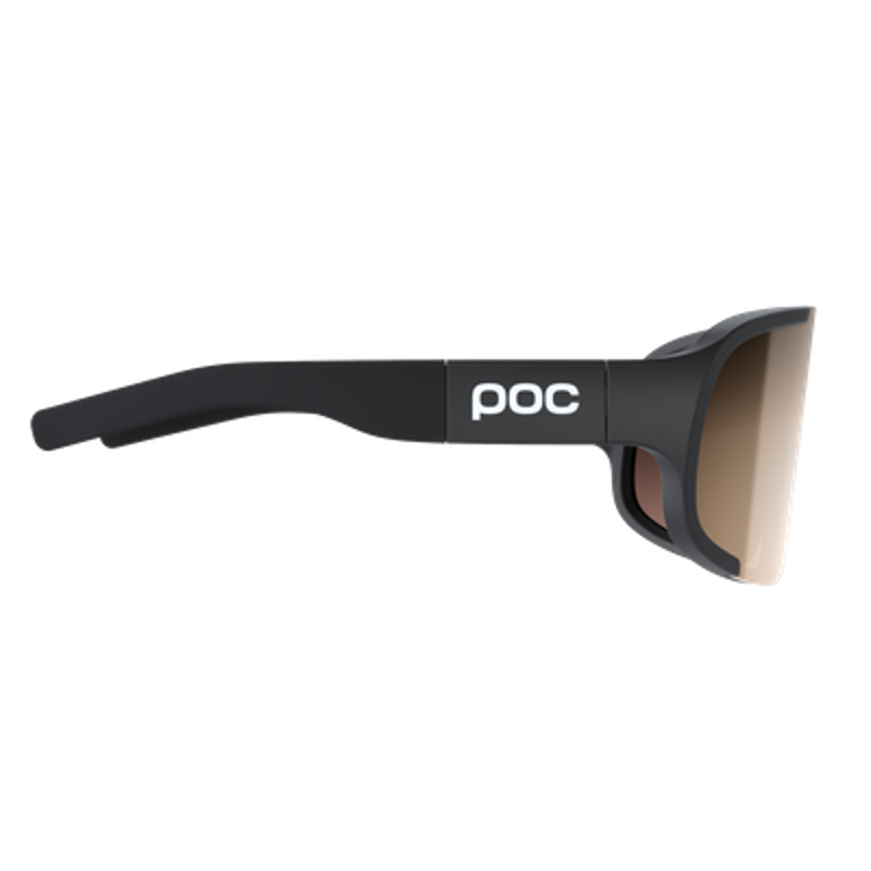 POC Aspire Cycling Glasses in Uranium Black with Clarity Trail and Partly Sunny Silver Lens-2