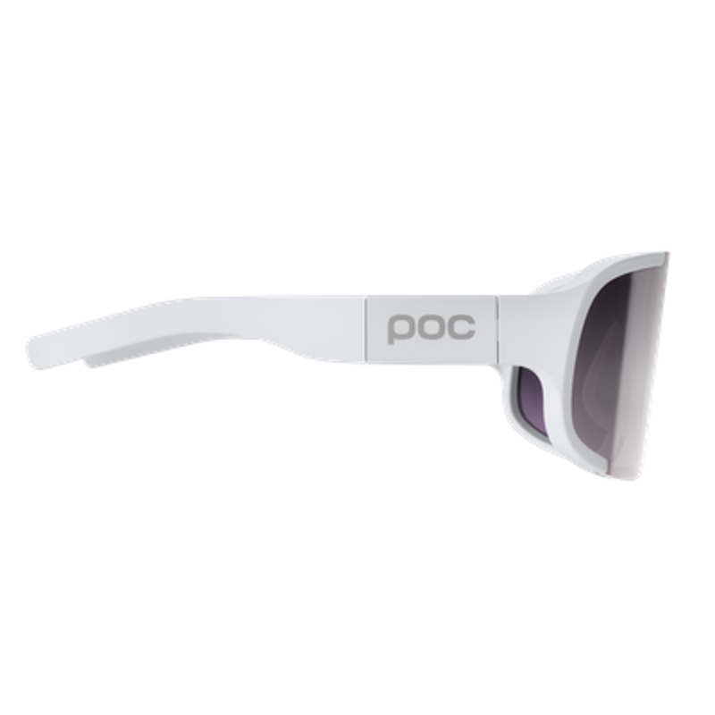 POC Aspire Cycling Glasses in Hydrogen White with Clarity Road and Sunny Silver Lens-1