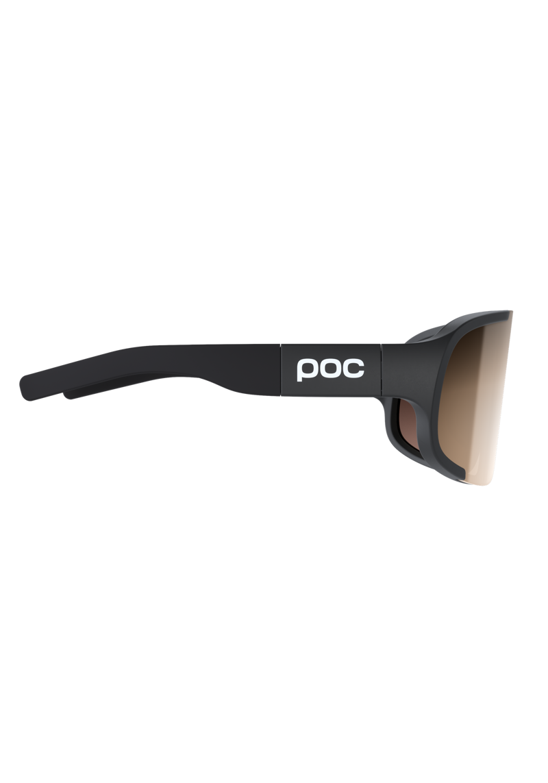 POC Sports Aspire Bike Sunglasses in Uranium Black with Clarity Partly Sunny Lens-2