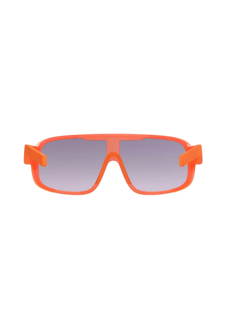 Aspire Bike Sunglasses in Fluorescent Orange with Translucent Clarity Road Partly Sunny Gold Cat 2 Lens-3